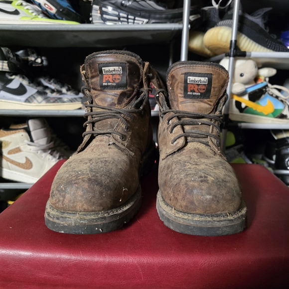 ? Timberland PRO Size 10.5 Wide Brown Leather Work Boot main image 5